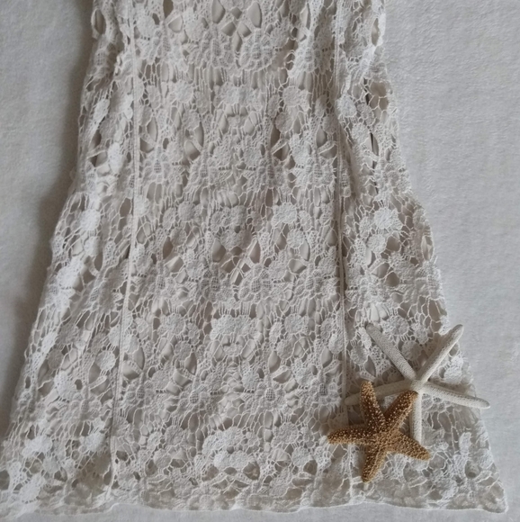 LC Lauren Conrad Ivory Racerback Crochet Dress - Picture 8 of 8